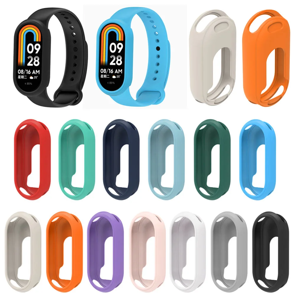 BEHUA Fall Für Xiaomi Mi Band 8 Abdeckung Screen Protector Fällen Schutzhülle Für Xiaomi Band 8 Stoßstange Shell Zubehör