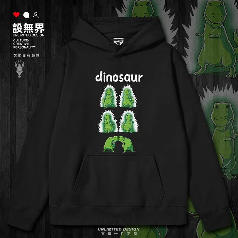 

Combination Fusion Action Dinosaur Hand Short Touch Cartoon mens hoodies long sleeve sports new printed autumn winter clothes