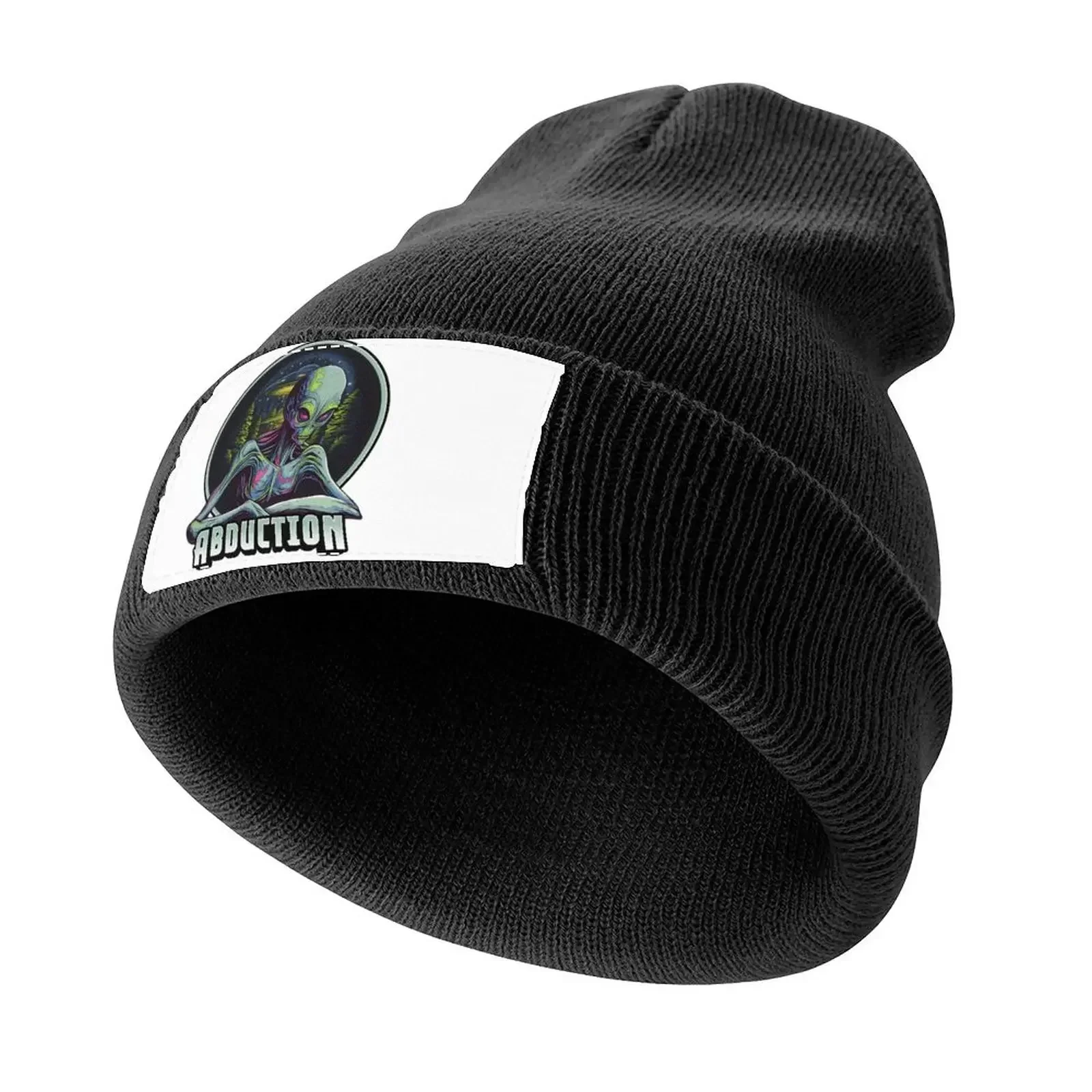 Alien Abduction UFO Illustration Knitted Cap New In Hat Mountaineering Custom Cap Girl'S Hats Men's