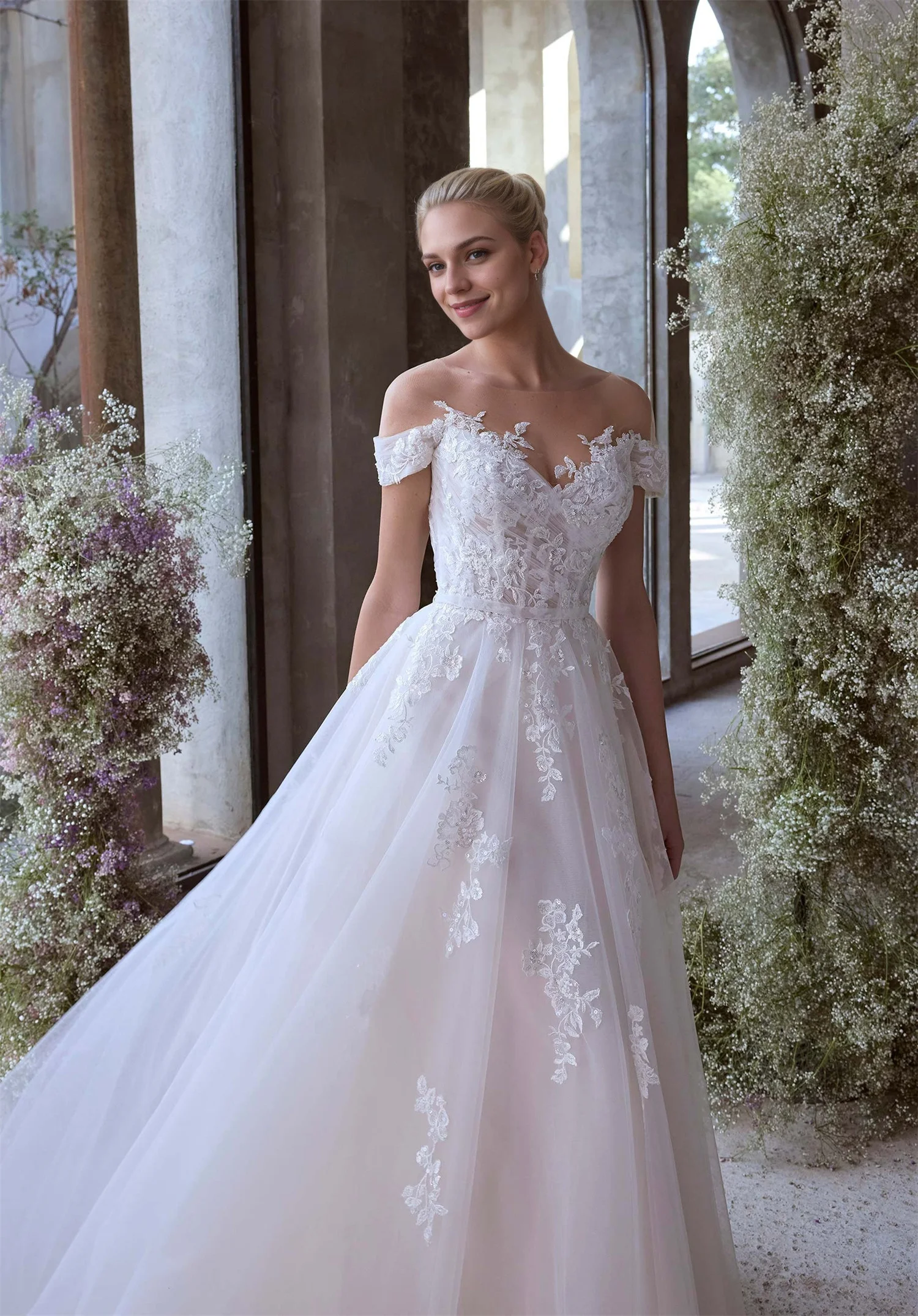 EDECPBM – Robes De Soirée personnalisées pour femmes, en dentelle, pour Occasions spéciales, robe De Soirée pour femmes