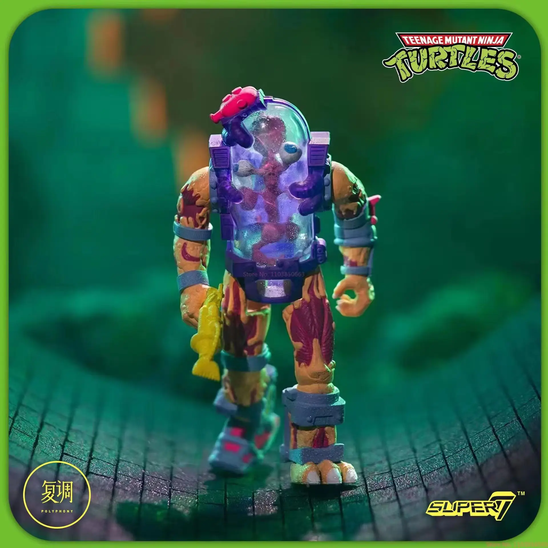 Super7 Ninja Schildkröten hängen Karte Serie 4 schlechte Schildkröten stürzen mutierte menschliche Action figur Modell Spielzeug Geschenke auf Lager