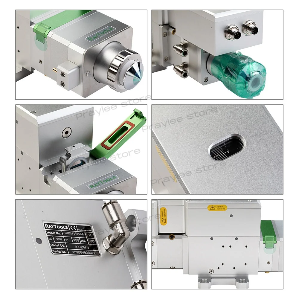 Raytools Original BM111-2D Laser Cutting Head 3.3KW Auto Focus F125 F155 F200 for Yaskawa and HcFa Servo Motor