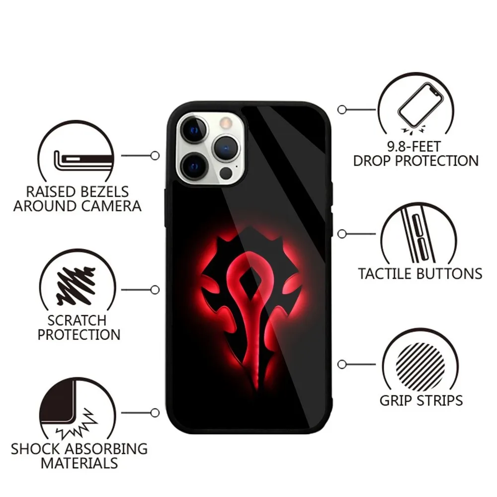 W-World Of Warcraft  Phone Case Strong Magnetic For IPhone 15,14,13,Pro,Max,Plus,11,12,Mini For Magsafe Wireless Charging