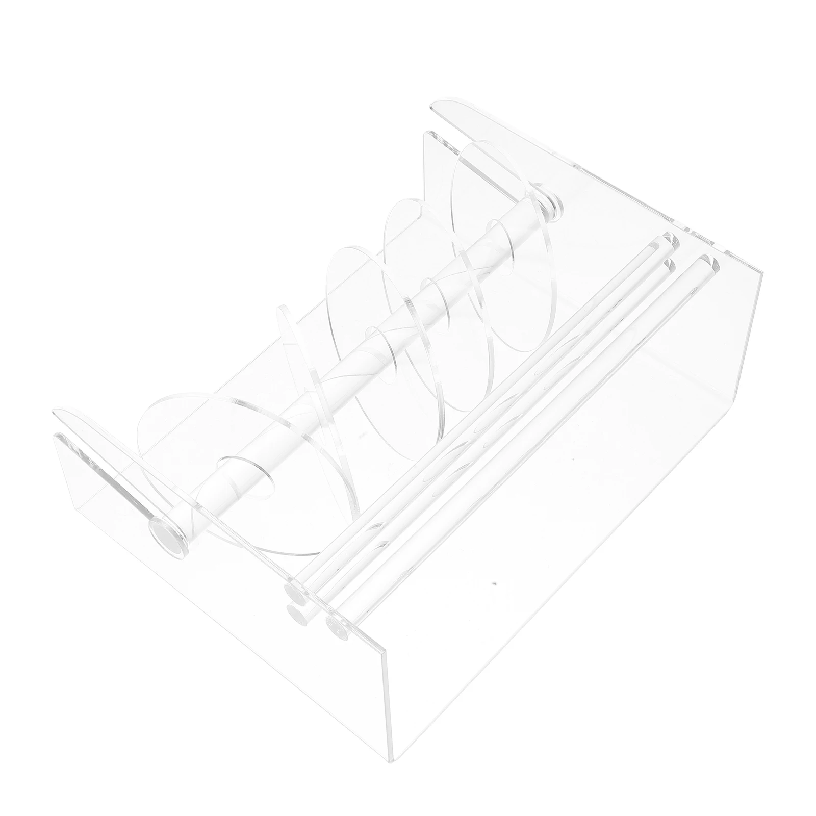 علامة ملصق موزع الاكريليك الشريط المنظم حامل تخزين الرف سطح المكتب تسمية حامل الباركود #2