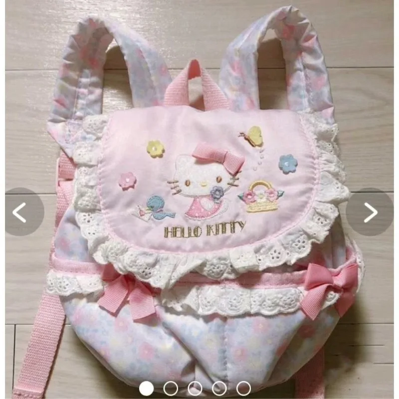 

Sanrio Hello Kitty Backpack Cartoon Anime Cute Backpacks Stitch Kids Girl Shoulders Bag Kid Christmas Gift