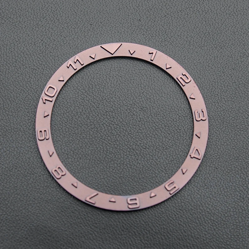 38*31.5mm 12 Hours Flat Copper Bezel Insert Seiko SKX007/SKX009/SKX011/SRPD substitute watch insert ring Watch Accessories