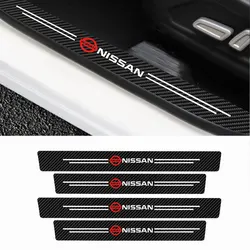 Universal Leder Autotür platte Schweller Anti Scuff Protector Willkommen Pedal Guard Aufkleber für Nissan Juke Qashqai Micra Blatt Patrouille