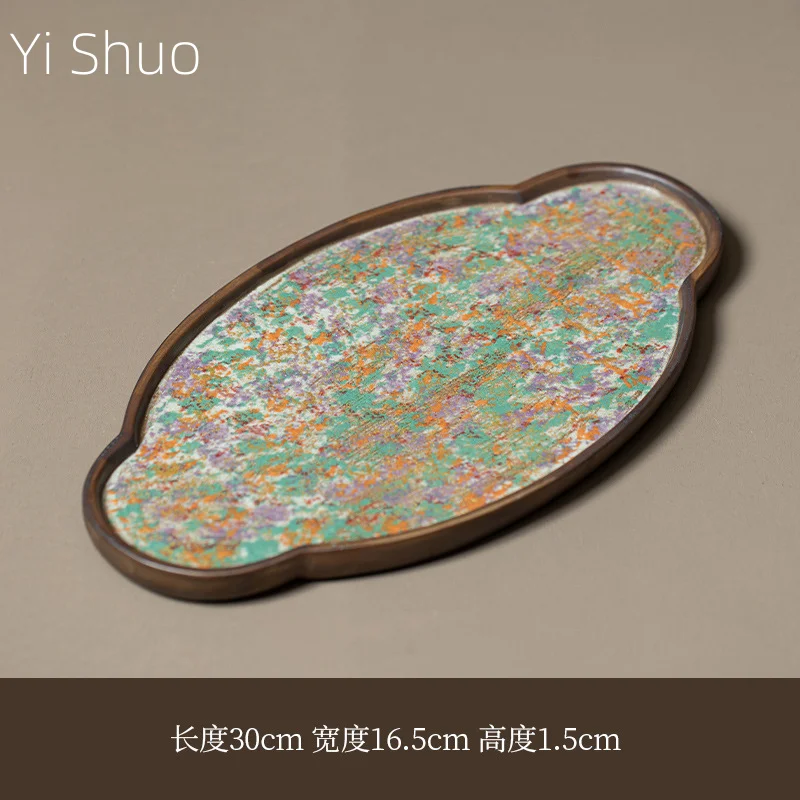 

Керамический чайник цвета минерального камня, керамический чайный сервиз кунг-фу, аксессуары, поднос для сухого заваривания, поднос для чая, чайный столик