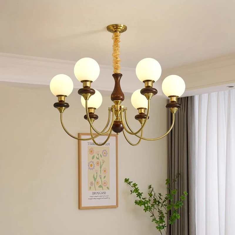 

Винтажная люстра во французском стиле для гостиной, светильник для столовой, потолочная лампа в американском стиле, ретро-светильник в южноазиатском стиле для спальни.