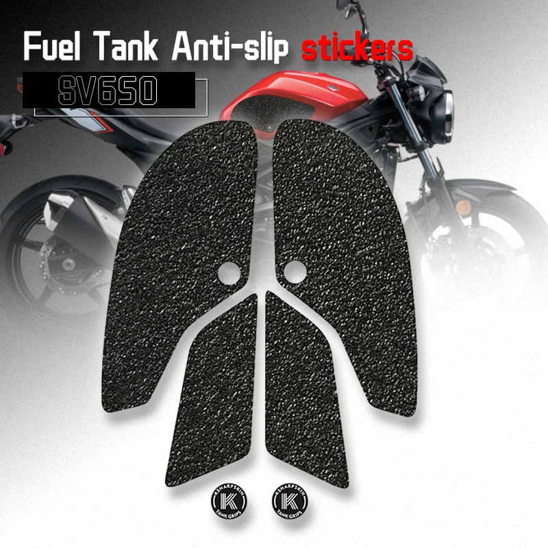 

sv650 Motorcycle Anti Slip StickerS Fuel Tank Traction Pad Side Knee Waterproof Frosted Protector DecalS For SV650 ABS 2017-2018