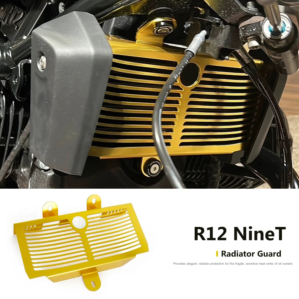 

Motorcycle Accessories For BMW R12 NineT R 12 Nine T 2024 2025 2026 Radiator Grille Guard Cover Grill Oil Cooler Guard Protector