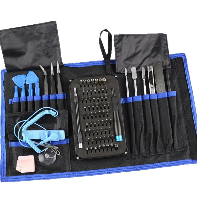 85 in 1 Precision Screwdriver Set with Suction Cup and Pry Tools, Portable Repair Kit for Mobile Phone, Drone and Small