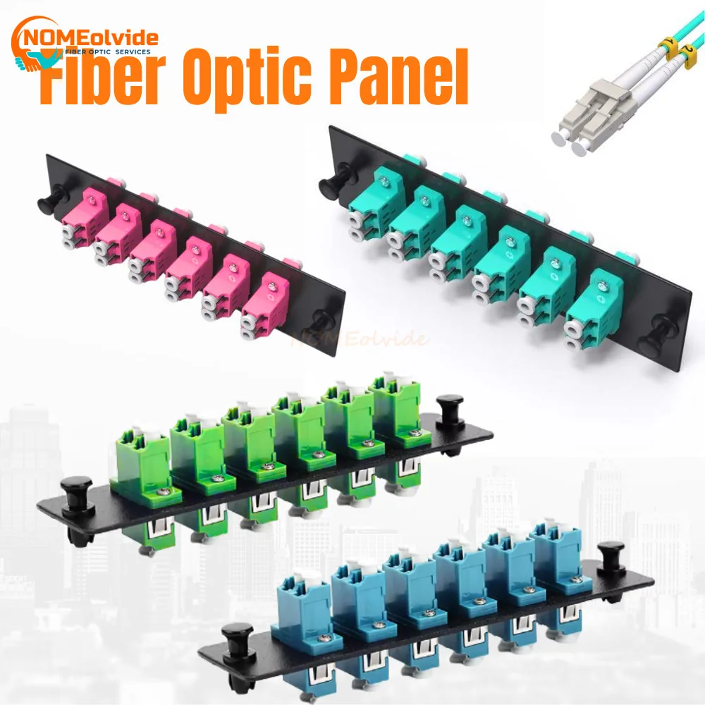 

Волоконно-оптическая одномодовая патч-панель LC, оптоволоконная патч-панель LC 1U с дуплексным адаптером 6F 8F SC LC