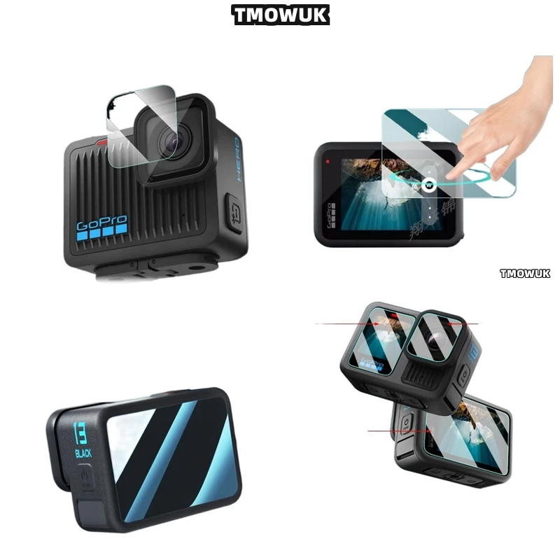 

For GoPro Hero 13 Privacy Tempered Glass Screen Protector - 9H Anti Scratch Full Front & Back Cover