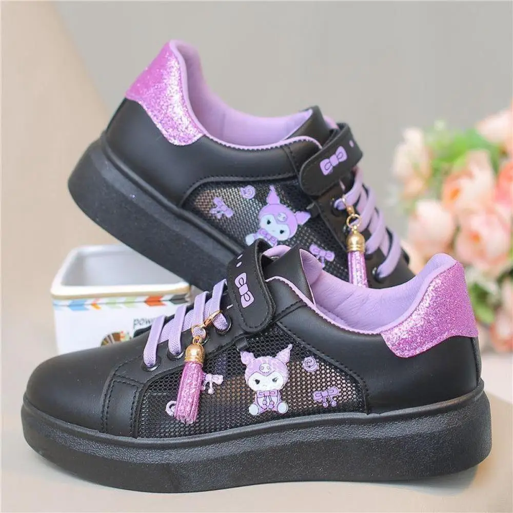 Kawaii Tennis Shoes Sanrios Cinnamoroll Girls Kuromi Sneakers Anime Student Cute Casual Breathable Running Shoes Gifts for Kids