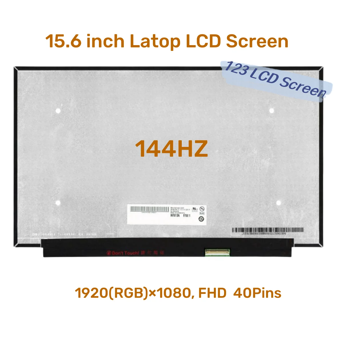 

For Acer Nitro 5 AN515-44 AN515-45 AN515-55 AN515-56 AN515-57 N20C1 15.6 '' Laptop LCD Screen FHD 144HZ IPS 1920 * 1080 40pin