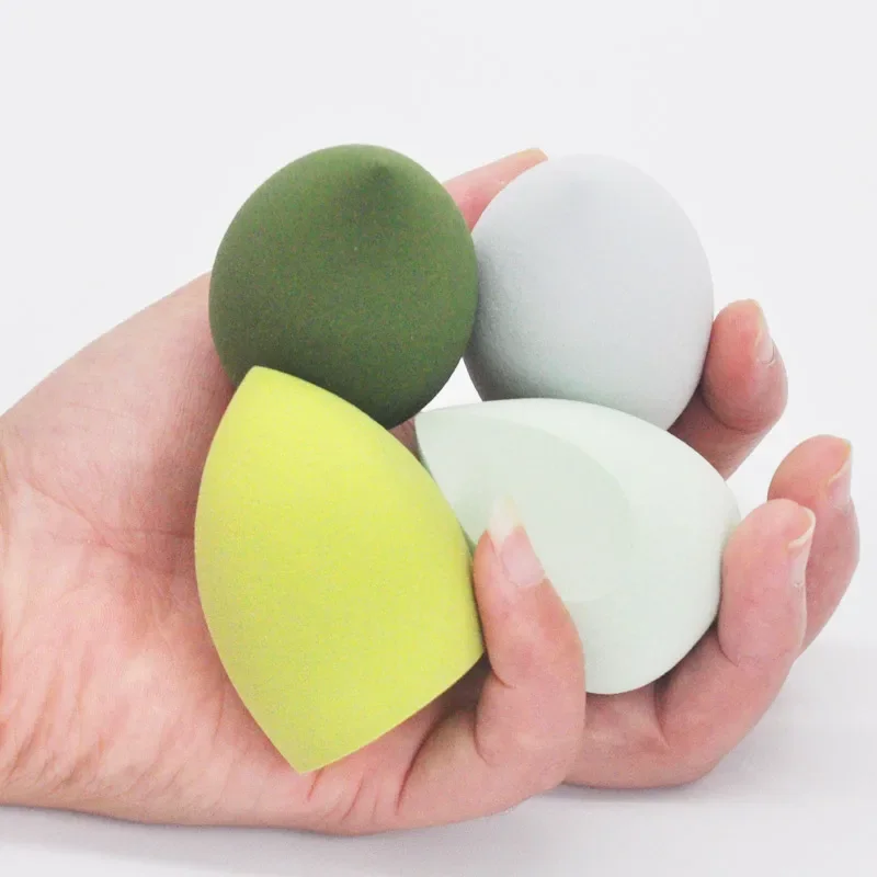 4 pièces/sac mode maquillage mélangeur cosmétique bouffée maquillage éponge fond de teint poudre éponge outil de beauté outil de maquillage accessoires