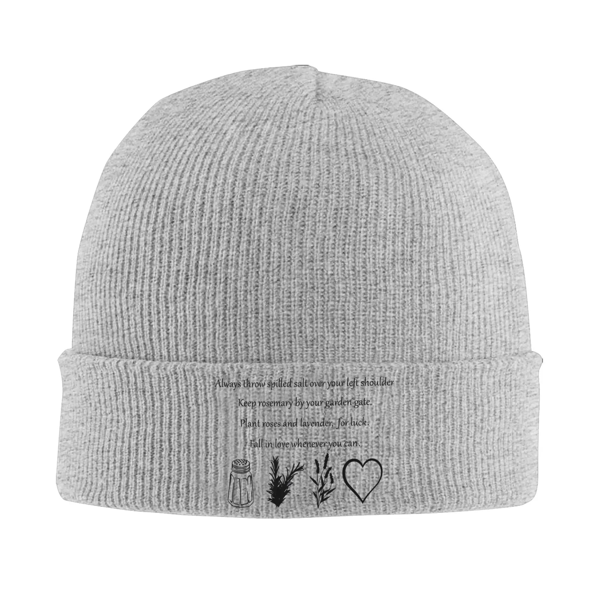 Practical Magic Witchcraft Folk Magic Superstition Garden Witch Love Spell Knit Beanie For Women Men  Winter Warm Bonnet Hats