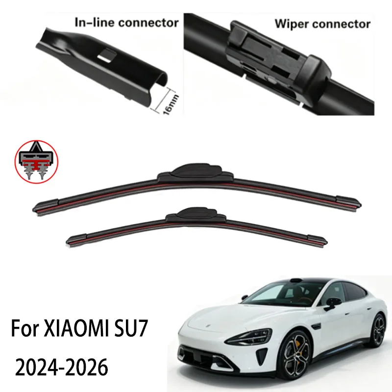 Car Wiper Blades For XIAOMI SU7 2024-2026 Windshield Windscreen Front Window Blades 26