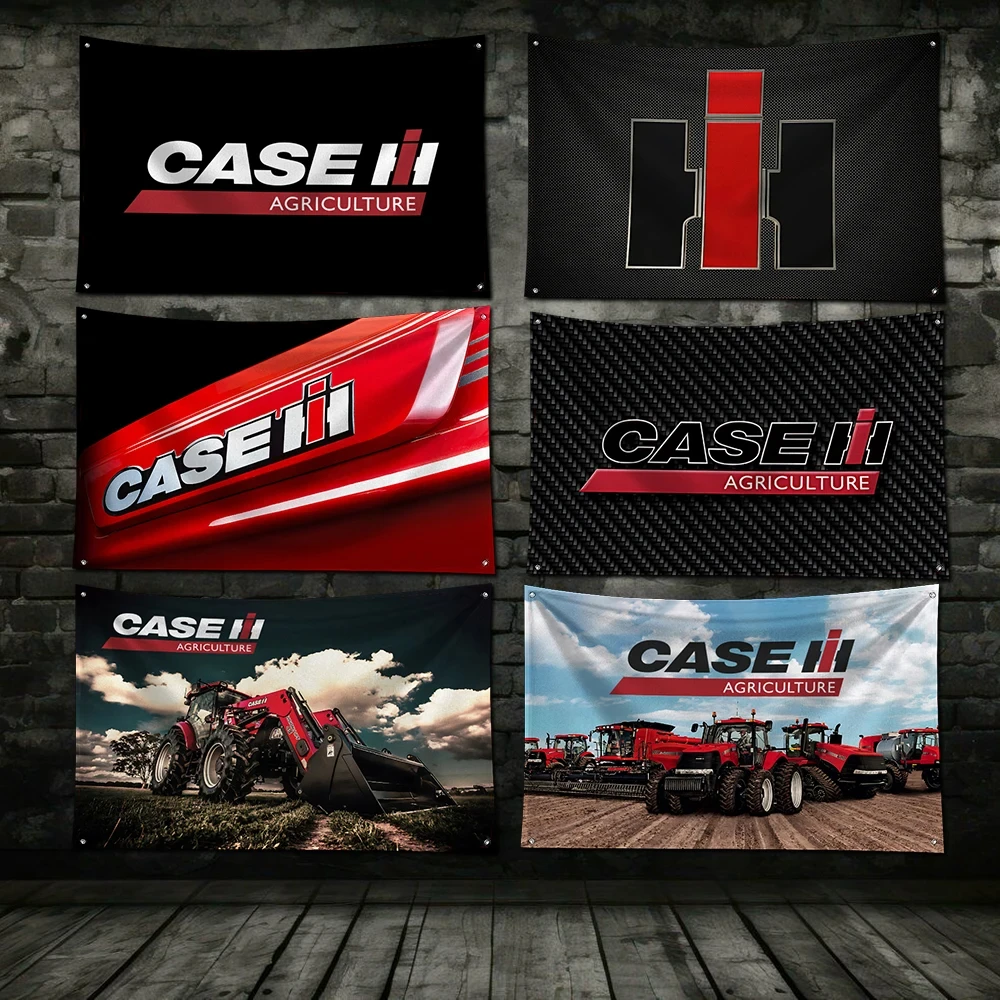 

3x5ft C-Cases IHs Car Flag Polyester Printed Banner For Garage Wall Art Outdoor Decoration Renovation With Brass Grommet