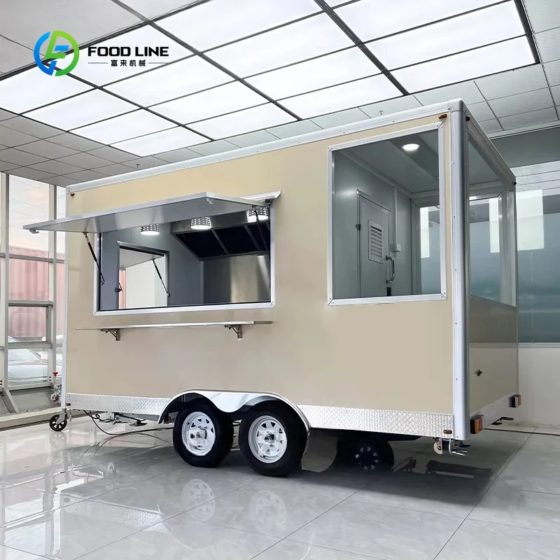 Customized Food Truck Full Kitchen Mobile Concession Trailer Coffee Truck Pizza Trailer Ice Cream Cart Candy Catering