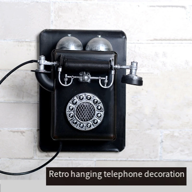Baru-VintageTelepon Rumah Retro Gaya Lama Telepon Pengerjaan Indah Desktop Ornamen Kerajinan untuk Rumah Hotel Kantor