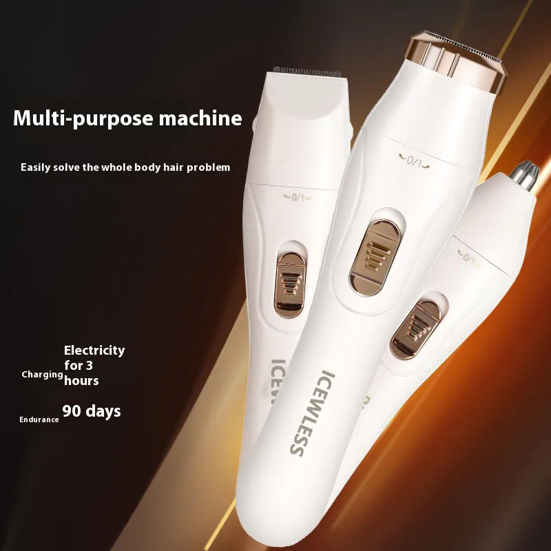 ماكينة إزالة الشعر الكهربائية للنساء ماكينة حلاقة للسيدات ماكينة تشذيب شعر الجسم الإبط بيكيني الذراع الساق الوجه المحمولة آلة إزالة الشعر غير المؤلمة