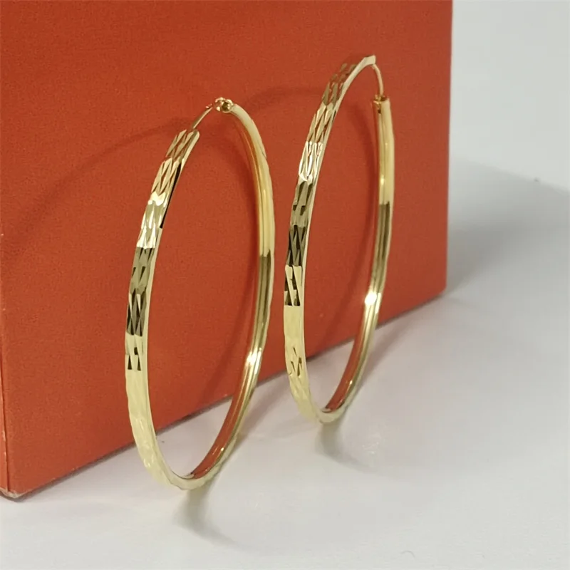 Senlissi – Modische creolen mit 18 Karat vergoldet für Damen, 925er-Sterlingsilber, 2,5 mm Ohrring, C Diegoь K® Servies, einfacher Schmuck, Geschenke – Detail 7