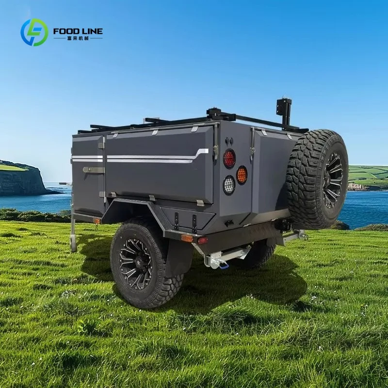 Customized Cheap Camper Trailer Small Caravan Furgoni Isolante Kit Remorque De Tente Popup Outdoor Camping