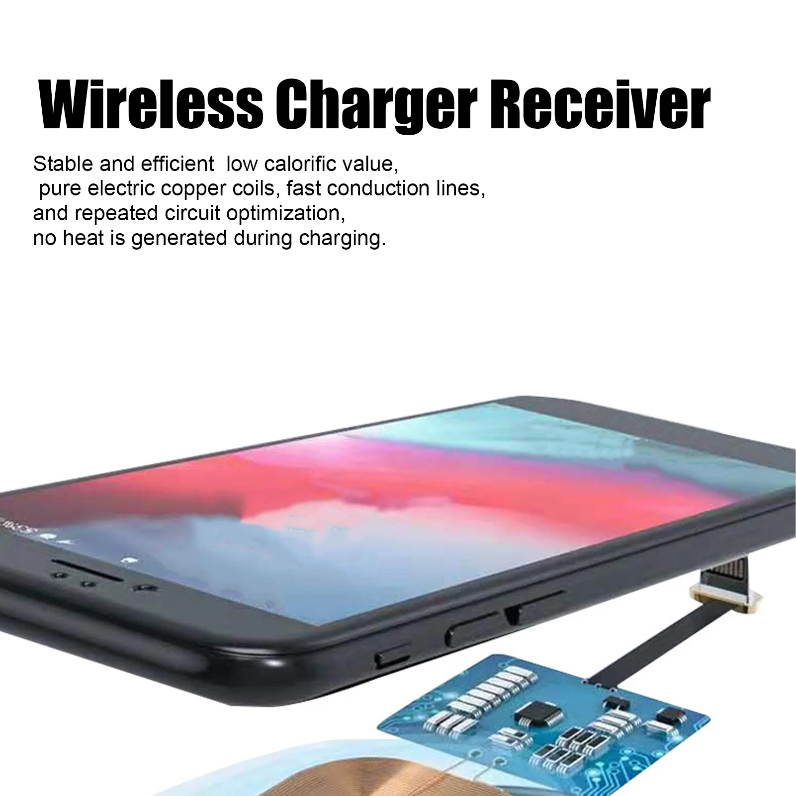 10W Fast Wireless Charging Receiver Type C Interface Wireless Charger Receiver Chip for Mobile Phones