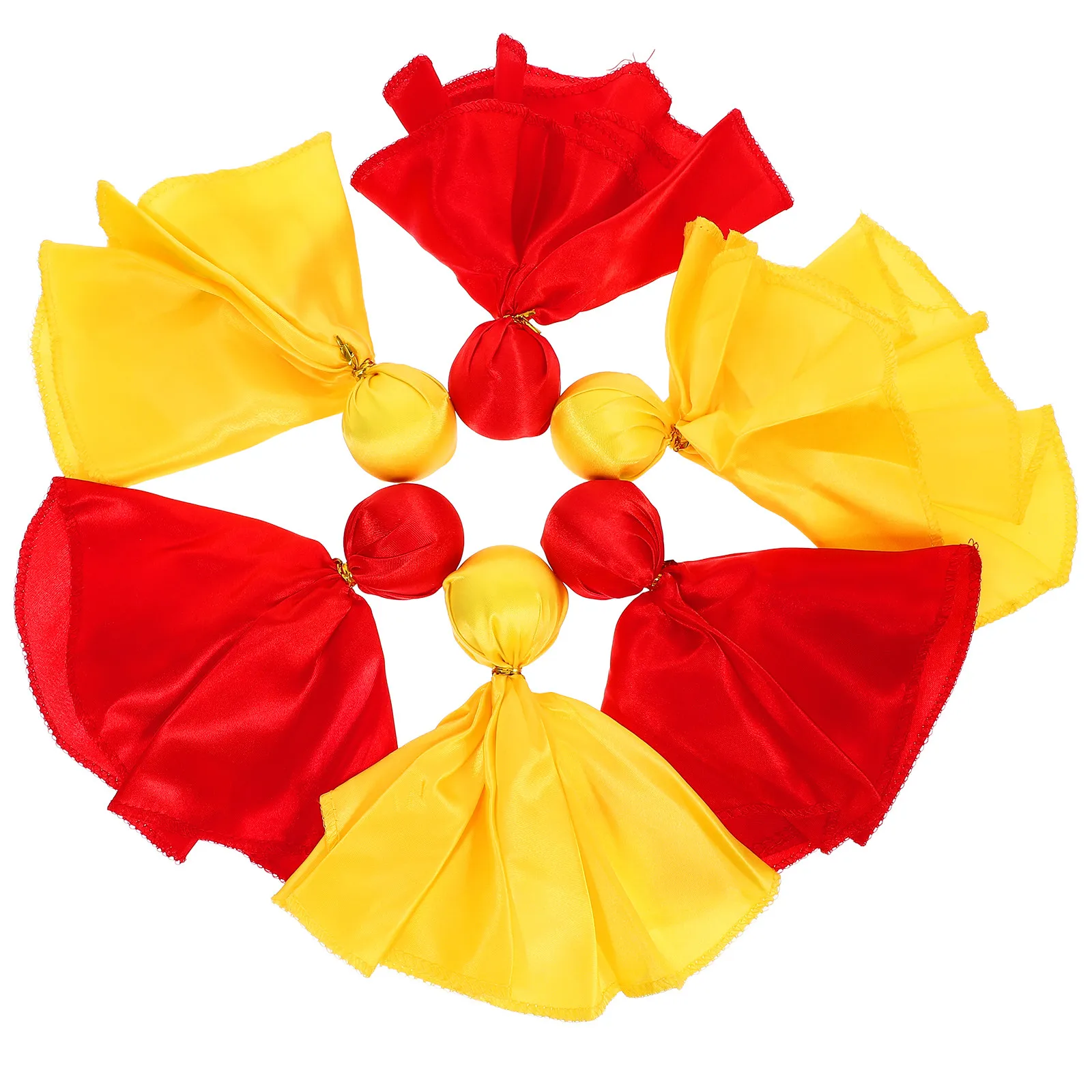 

6Pcs Football Referee Flag Set Red Yellow Professional Penalty Signal Flag for Soccer Rugby Game Use Tossing Flags Football Game