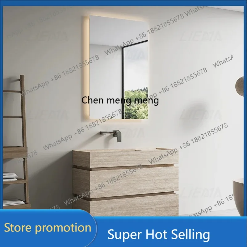 

A17 Beige travertine rock slab floor-to-ceiling hand washing basin cabinet Washing table B & B hotel column basin Bathroom cabin