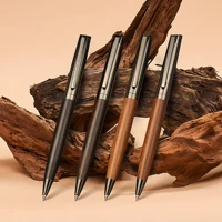 YUN CHUN 1 Set Premium Metal Ballpoint Pen with Wood Barrel for Smooth Writing and High-End Design-Black Ink-Office-With Case