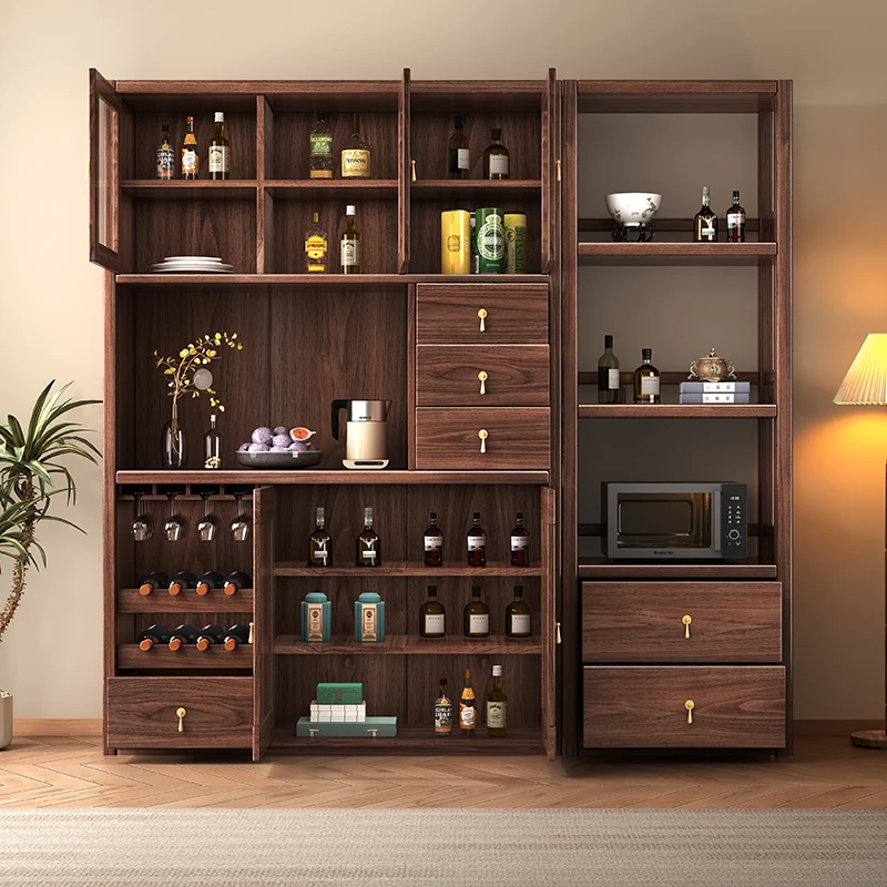 Cocktail Bar Accessories Home Bars Alcohol Cabinet Open Cabinets For Living Room Corner Curio Display Cabinet With Glass Door