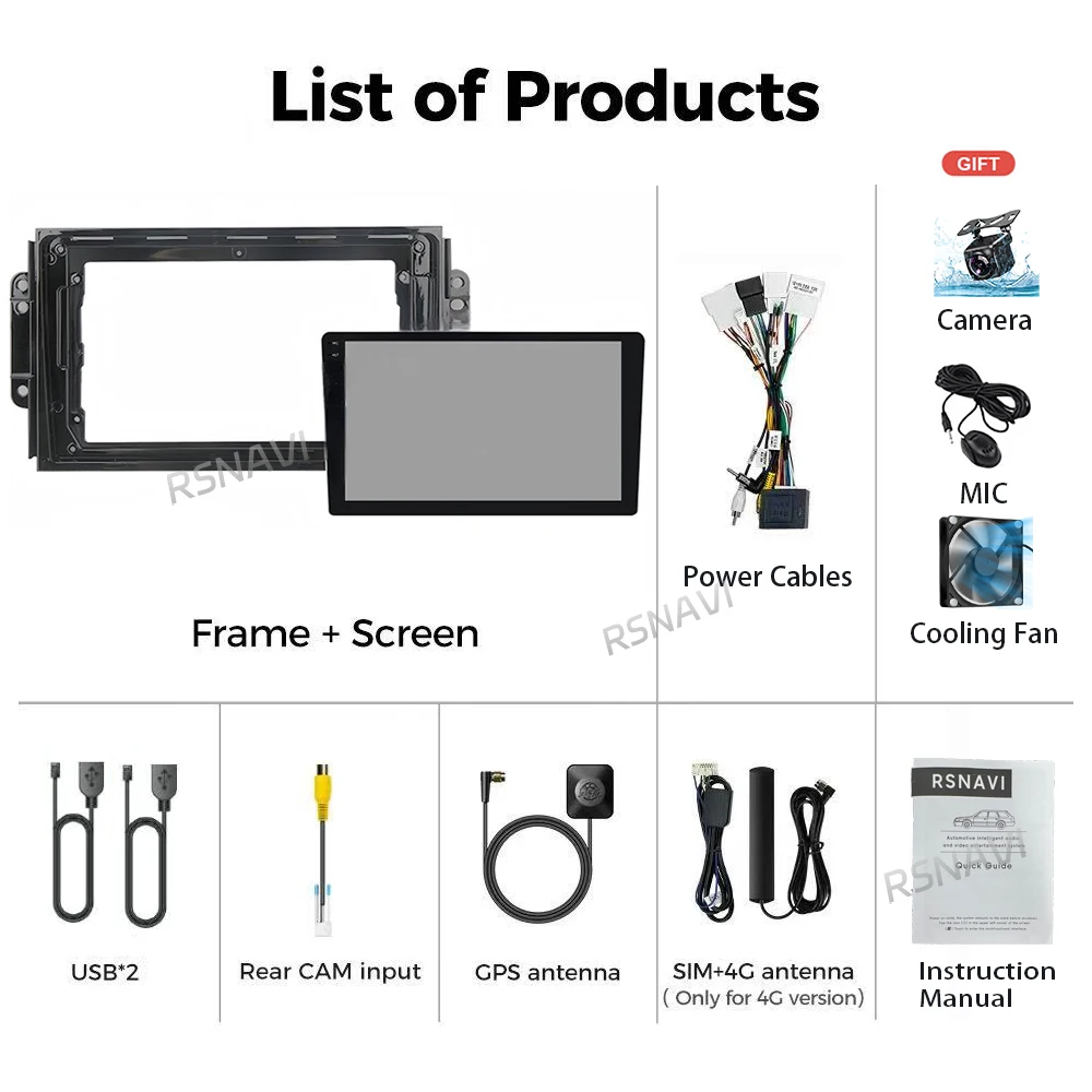 Android 16 For Chery Tiggo 3 2016 2017 2018 Car Radio Navigation Multimedia Player GPS WiFi+4G Video Carplay Auto 360 Camera DSP