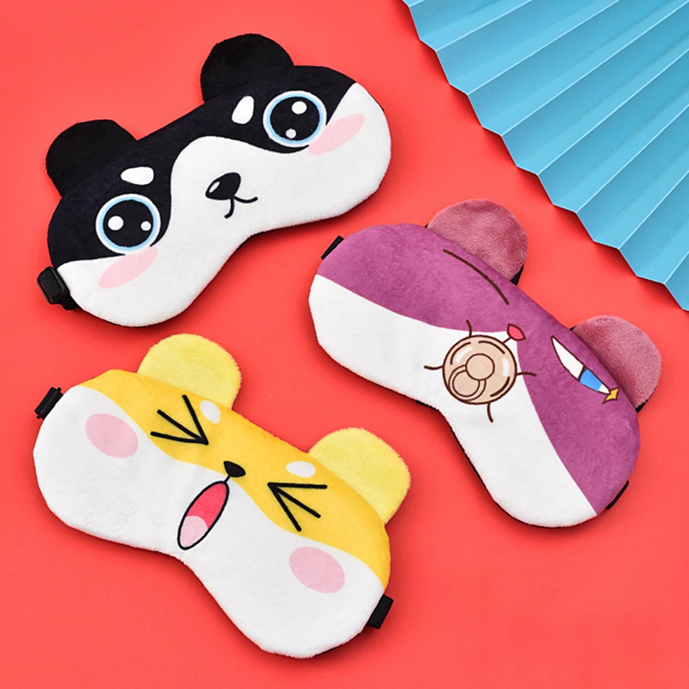 Cartoon Fun Cute And Funny Crystal-Covered Ultra-Soft Breathable Comfortable Sleep Mask Suitable For All Seasons Practical Gift.