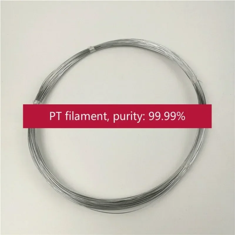 Filo di platino ad alta purezza, elettrodo di filo di platino, purezza: 99,99%, diametro: 01/0,2/0,3/0,4/0,5/1,0 mm, lunghezza 10 cm.