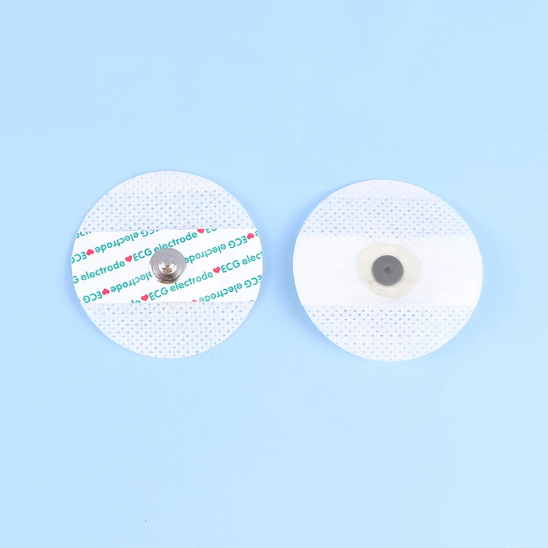 10Pcs Non-Woven ECG Electrode Pads ECG EKG Electrode Patch Medical Disposable ECG Accessories Electrocardiogram Accessories