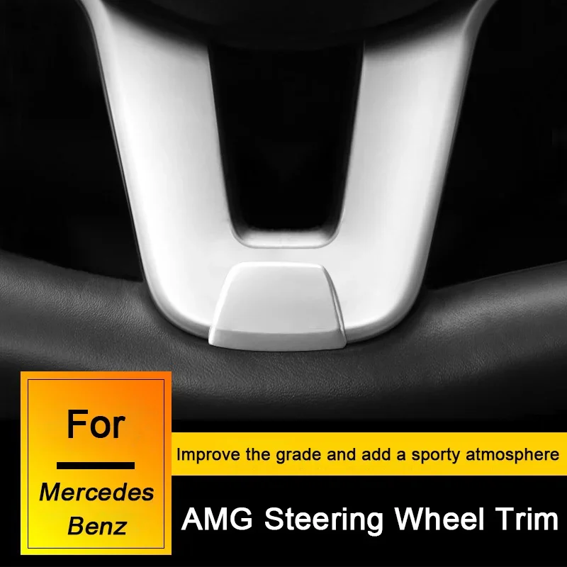 

Steering Wheel Decoration Badge Cover Trim Sticker For Mercedes Benz AMG W206 W205 W212 W213 W221 W222 W223 W251 W464 X204 X247