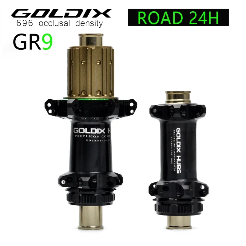 

GOLDIX GR9 690 Road Bicycle Noisy Hub Center Lock Disc Brake Straight Pull 24H bicycle Hub for SHIMANO SRAM Transmission System