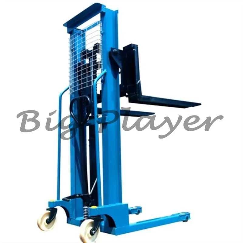 Semi Electric Stacker Battery Powered Lift Manual Push Pallet Stacker for Warehouse For Home Use