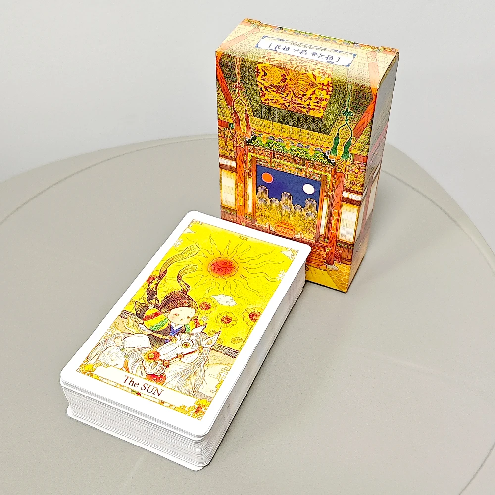 10,3 * 6 cm Fantasy of Korea Tarot Deck 78 Stück Tarotkarten Zeichnungsinspiration aus Märchen, Legenden und Volksgeschichten