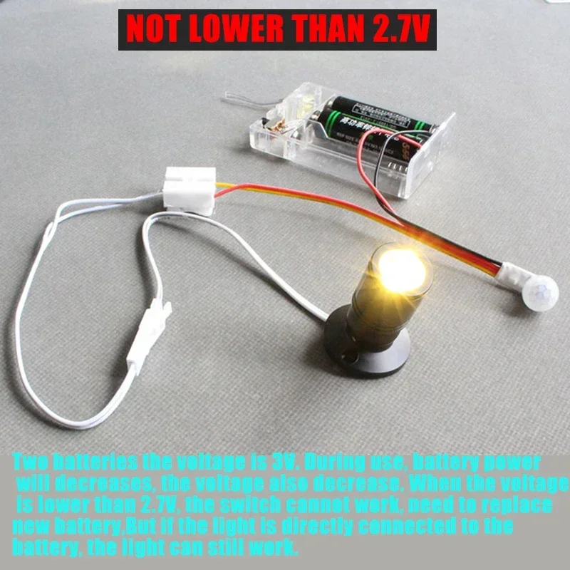 Mini PIR DC3.7v 5v 12v 24v LED PIR Delay Switch Infrared Motion Sensor Human Body Detection Stairs, Bedrooms, Hall Balconies