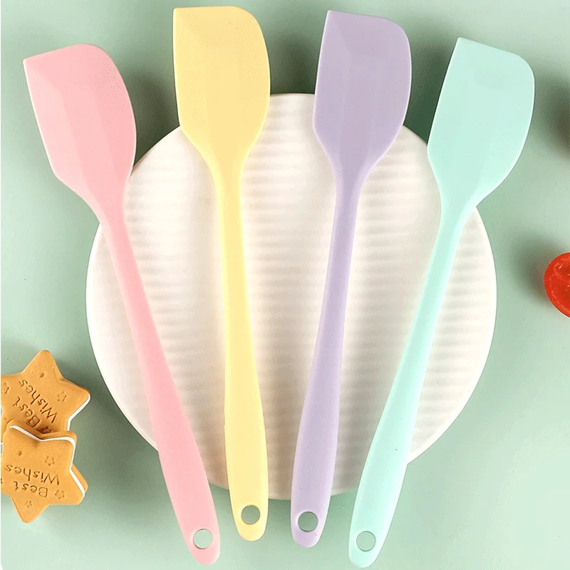 

Silicone Cream Spatula Food-grade Material Baking Stirring Cooking Heat-resistant Silicone Spatula Cake Spatula Kitchen Supplies