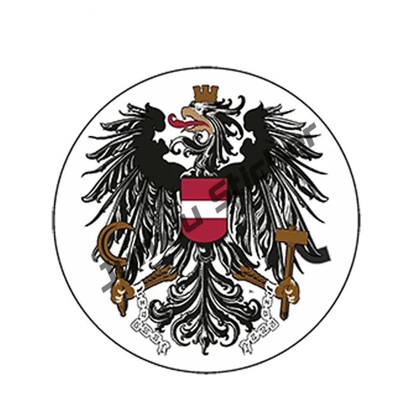 Austria Map Vinyl Stickers Austria Flag Coat of Arms A AUSTRIA Country Code Reflective Decal ViennaTravel Sticker Laptop Luggage