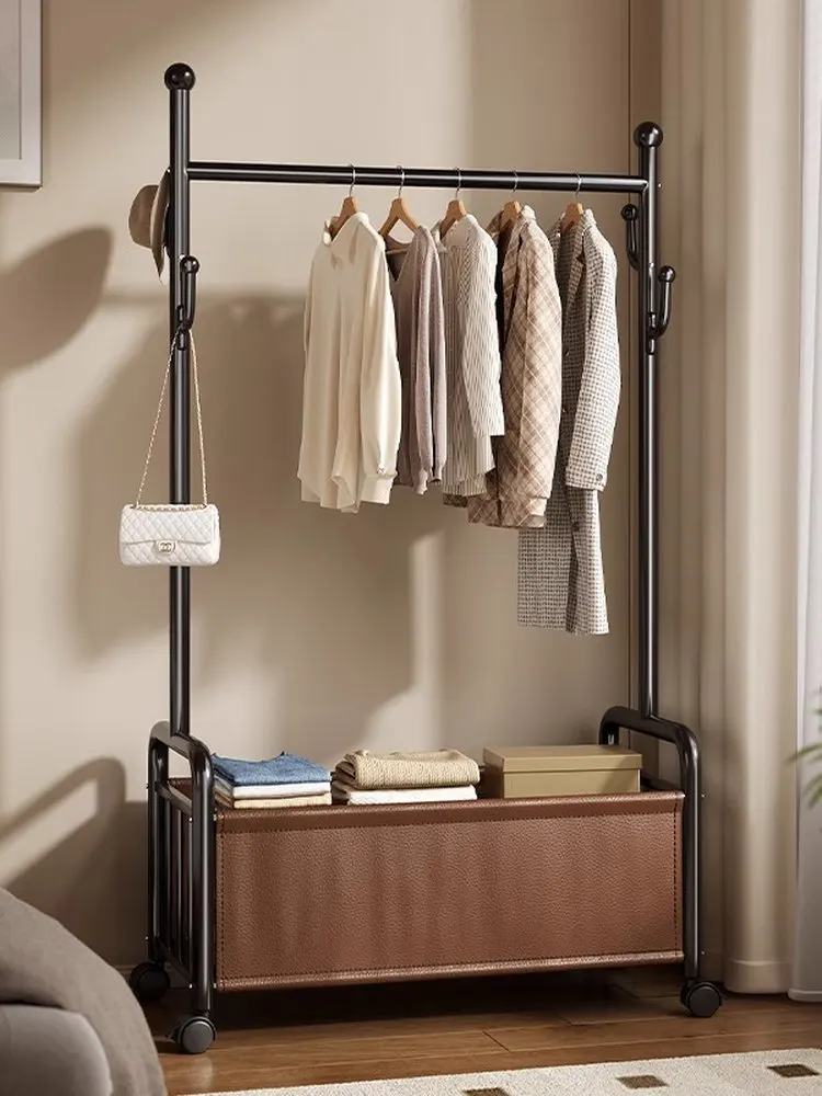 

Внутренняя напольная вешалка для одежды, роскошная легкая портативная многофункциональная вешалка для хранения пальто Ra, проволока из углеродистой стали для спальни...