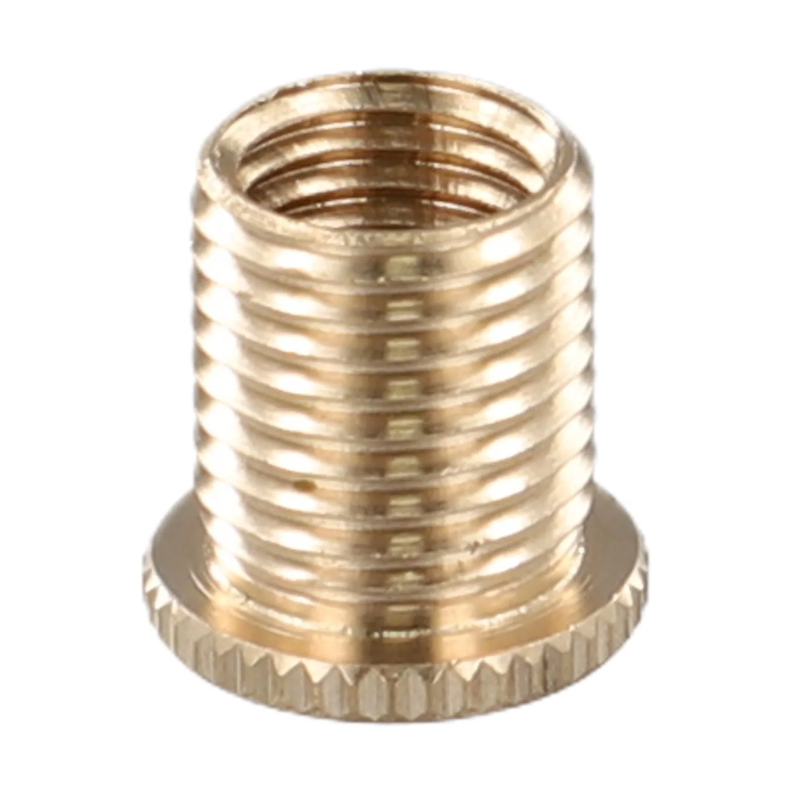 10 Pack Aluminum Alloy Gear Shift Knob Thread Adapter Nuts Insert Set M10x1.25 for Car Interior Upgrade – Gold Finish, 10PCS