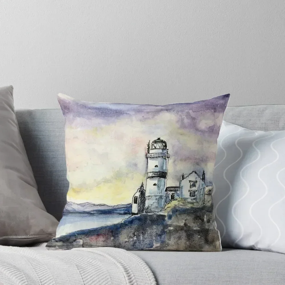 Cloch Lighthouse, Escocia, almohada, decoración de otoño, almohadas para cama, fundas de almohada