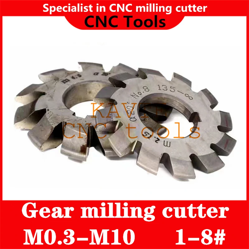 

HOT 1Pcs Spur gear milling cutter disc gear milling cutter pressure angle 20 degrees cylindrical gear M1 1.5 2 2.5 3 4 5 6 8 10