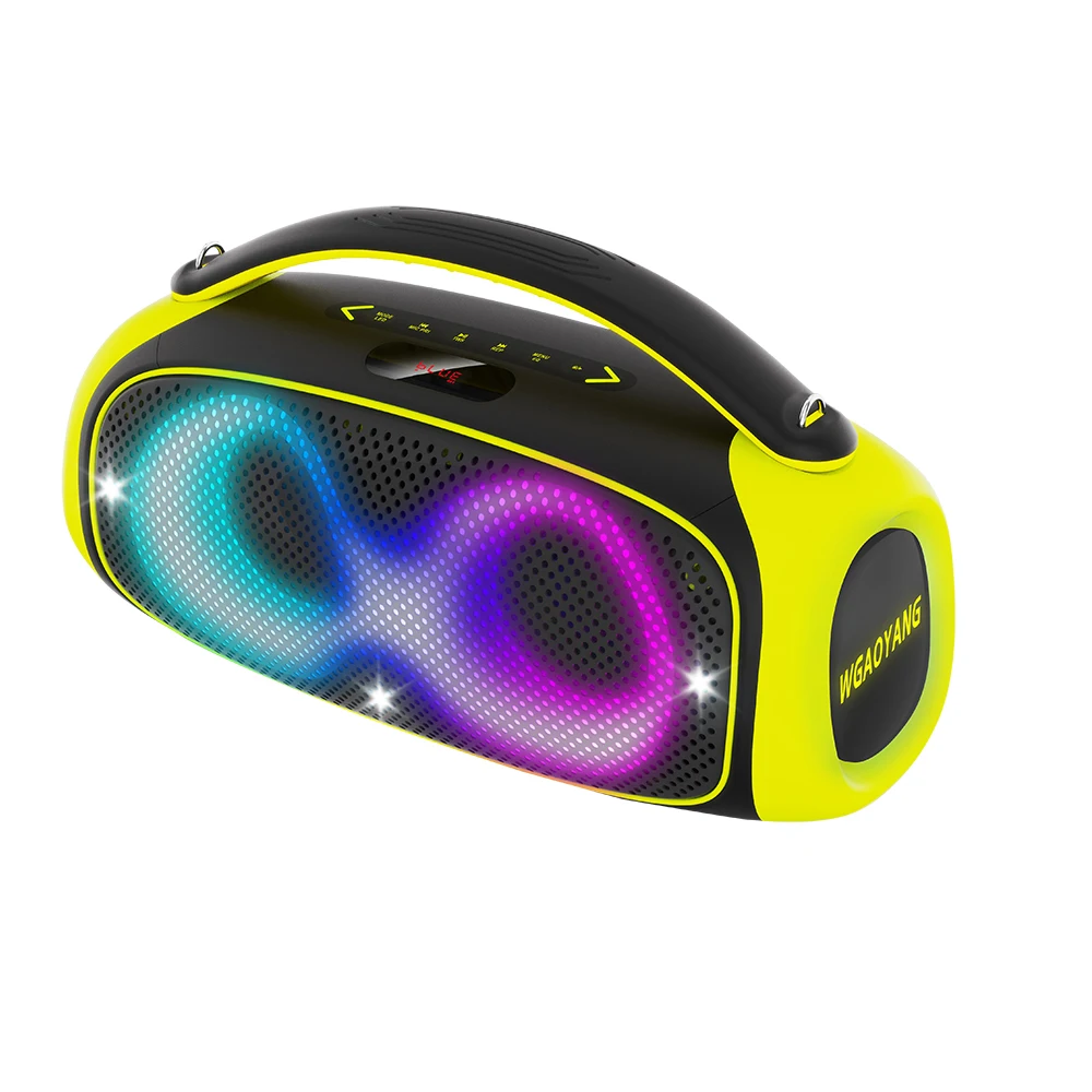 

Hot Selling Portable Blue-tooth Woofer Karaoke Speaker RGB Light Stereo Bass HIFI Sound Outdoor Party DJ Music Speaker